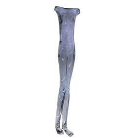 Large Elongated Nude Alexandrite Art Glass by Flavio Poli Seguso Vetri d'Arte