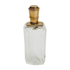 Dutch 14k Gold Nicolaas Kooiman Mounted Perfume Scent Bottle c1900