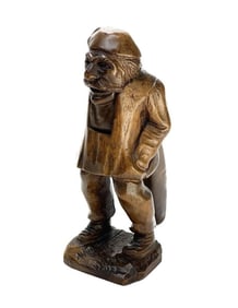 Continental Wooden Figural Man Hand Carved Nutcracker