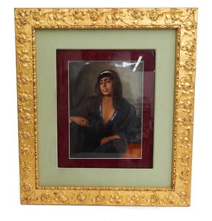 KPM Berlin Porcelain Plaque of Nefusa by Wagner after Carl Leopold Muller 19th C: KPM Berlin porcelain plaque of Nefusa by Wagner after Carl Leopold Muller, Late 19th Century. The plaque depicts a Moorish woman in blue robed garbs holding a cigarette. Signed Wagner to lower edge. I