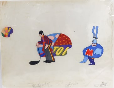 Animation Cel The Beatles Yellow Submarine Ringo Starr Max Blue Meanie 1968