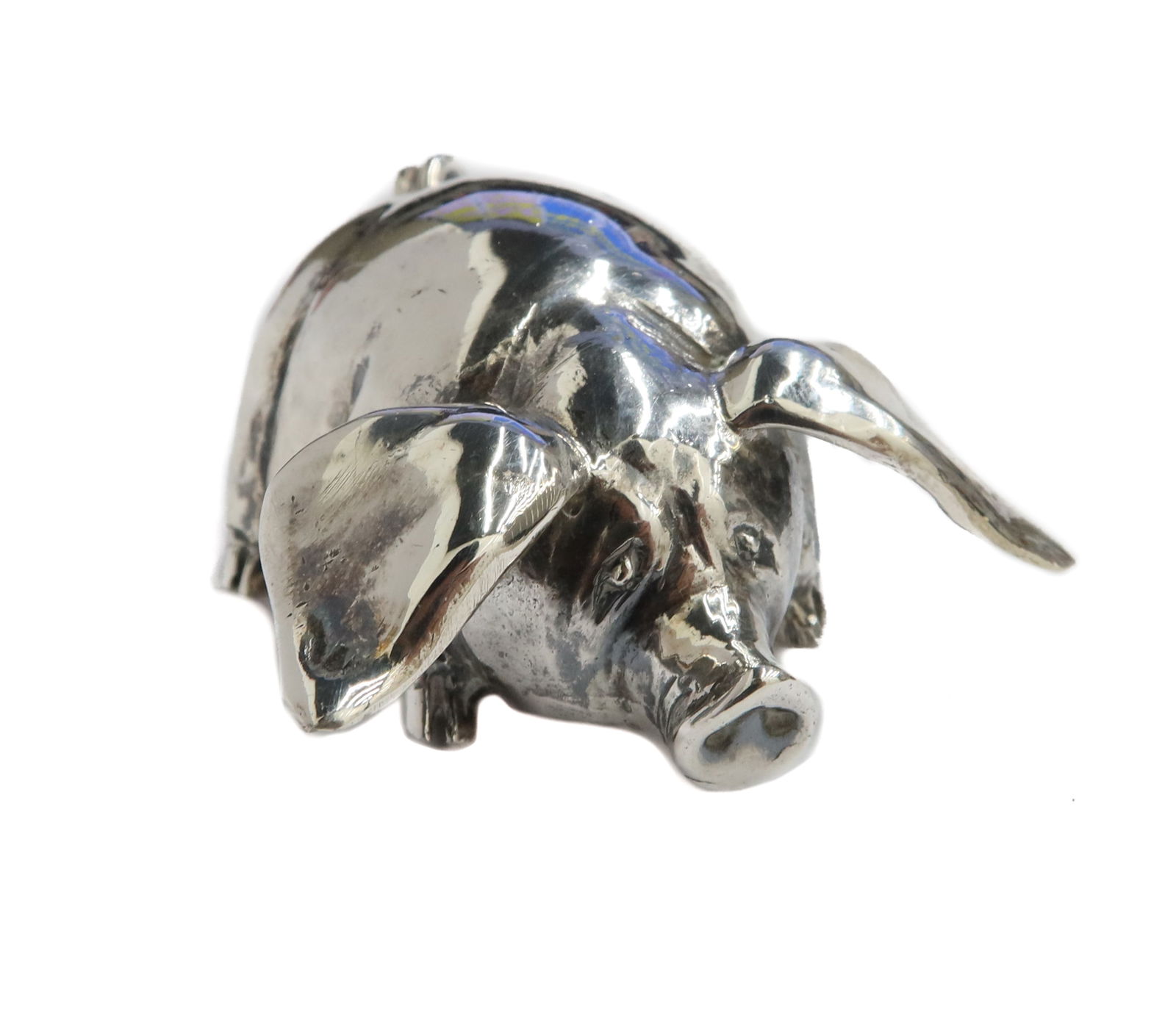 Buccellati Italian Sterling Silver Pig Miniature Figurine Paperweight (1 of 7)