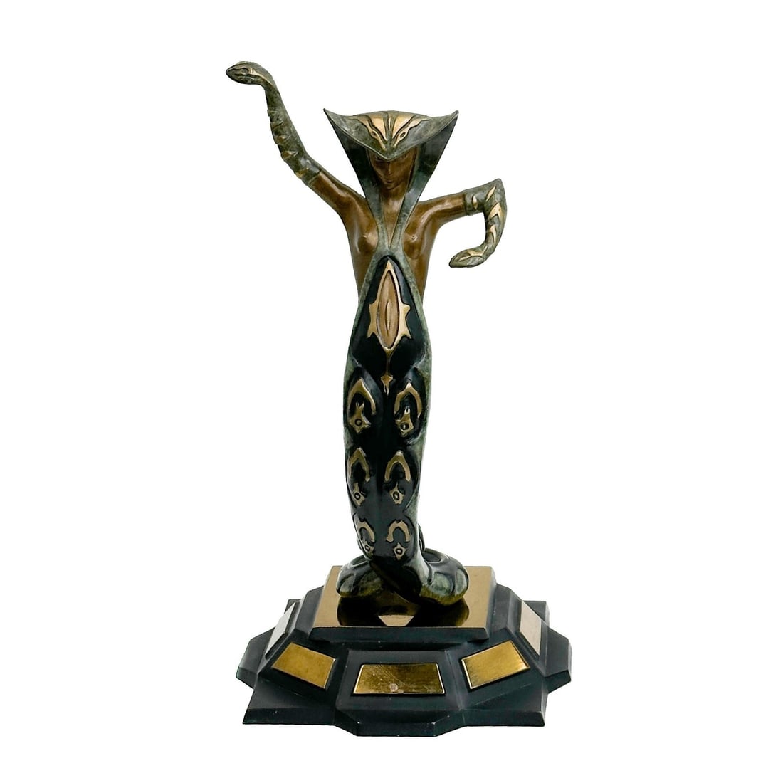 Erte Romain de Tirtoff Gilt Bronze Sculpture La Jalousie Ltd Ed/300 Signed (1 of 7)