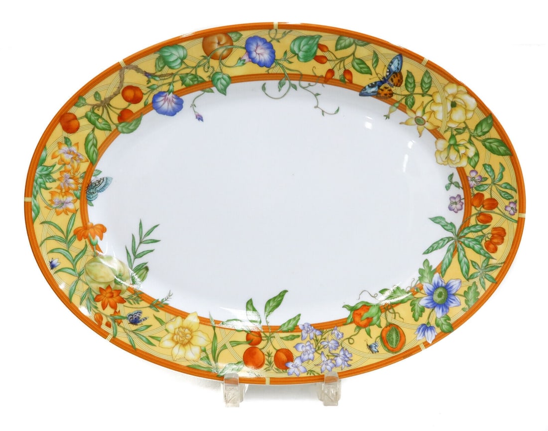 Hermes Porcelain Large Oval Platter in La Siesta (1 of 8)