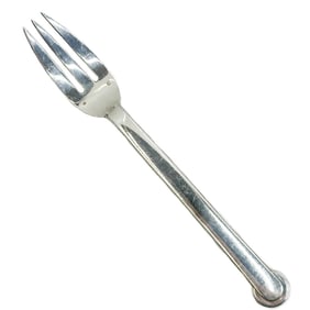 Emile Puiforcat French Sterling Silver 10.25 in Serving Fork in Annecy