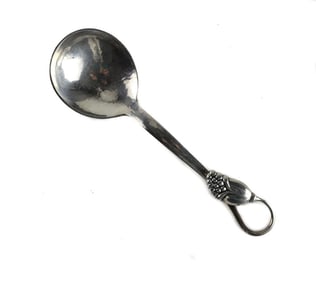 Orla Mogensen Sterling Silver Hand Hammered Berry Spoon #33