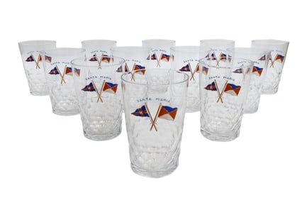 12 Baccarat France Small 3.5 in Tumbler Glasses in Palerme for Henry Ford II