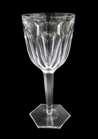 Baccarat France Cut Glass 10 inch Large Magnum Wine Goblet in Compiegne
