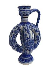 German Westerwald Stoneware Double Ring Ewer 19th Century