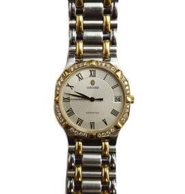 Concord Saratoga Diamond Encrusted Wrist Watch