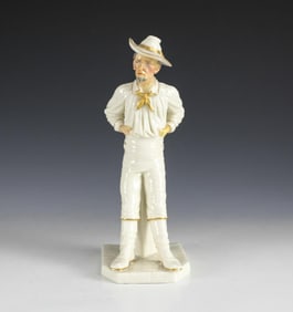 Royal Worcester Countries Around The World by Hadley, The Yankee #835, c1882