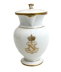 Manufacture de Sevres Napoleonic Porcelain Lidded Water Jug 1852