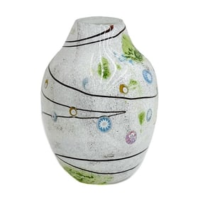 Murine Studio Art Glass Vase Signed CJK 2010