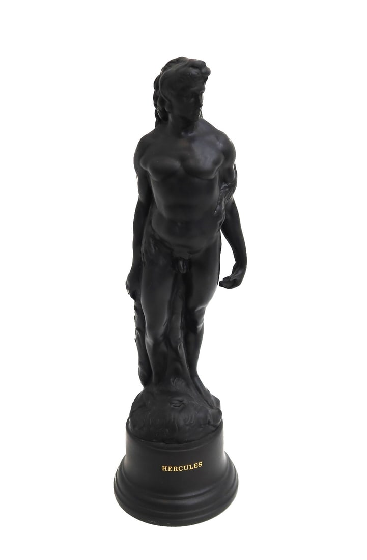Wedgwood Black Basalt Hercules Figure 20th Century (1 of 11)