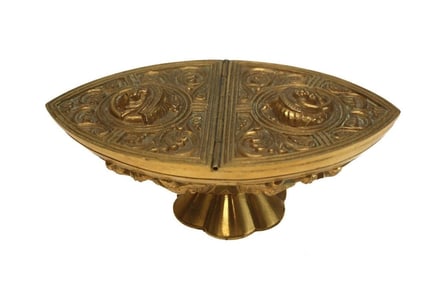 Continental Gilt Bronze Footed Incense Burner, circa 1920