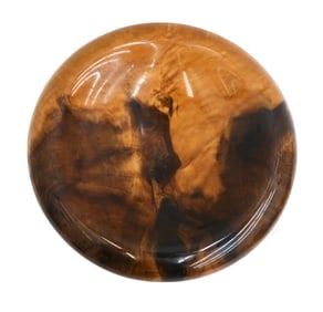 Matt Moulthrop (American 20th C) Turned Tulip Tree Wood Platter Signed