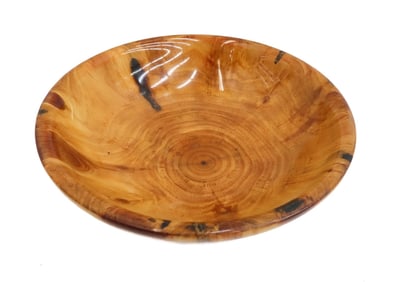 Matt Moulthrop (American 20th C) Turned White Pine Wood Bowl Signed