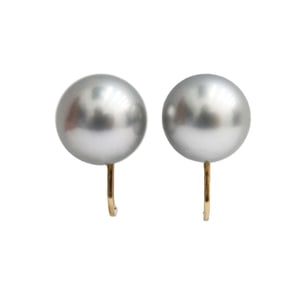 14k Yellow Gold Cultured Pearl Twist Back Earrings
