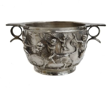 Tiffany & Co. French Sterling Silver Footed Skyphos by Gaston Bardies circa 1900