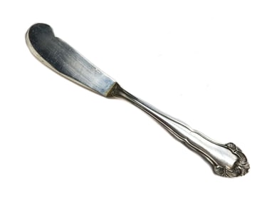 Buccellati Italian Sterling Silver Flat Master Butter Knife in Grand Imperiale