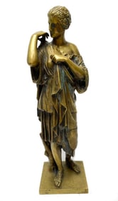 Gilt Bronze Sculpture Susse Freres Foundry Mark Maiden