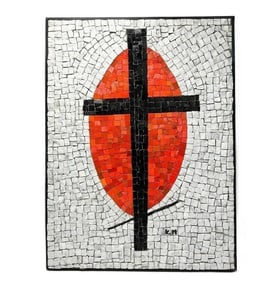 Heidi Melano after Kazimir Malevich Large Suprematist Mosaic Panel 1980