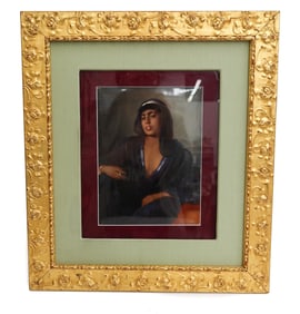 KPM Berlin Porcelain Plaque of Nefusa by Wagner after Carl Leopold Muller 19th C