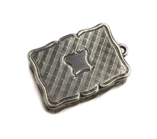 Edward Smith Birmingham English Sterling Silver Vinaigrette Box 1849