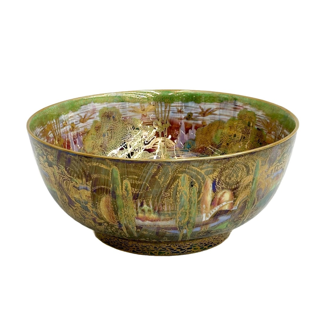 Wedgwood Fairyland Lustre Porcelain Poplar Tree Bowl Signed by Daisy Makeig Jones (1 of 8)