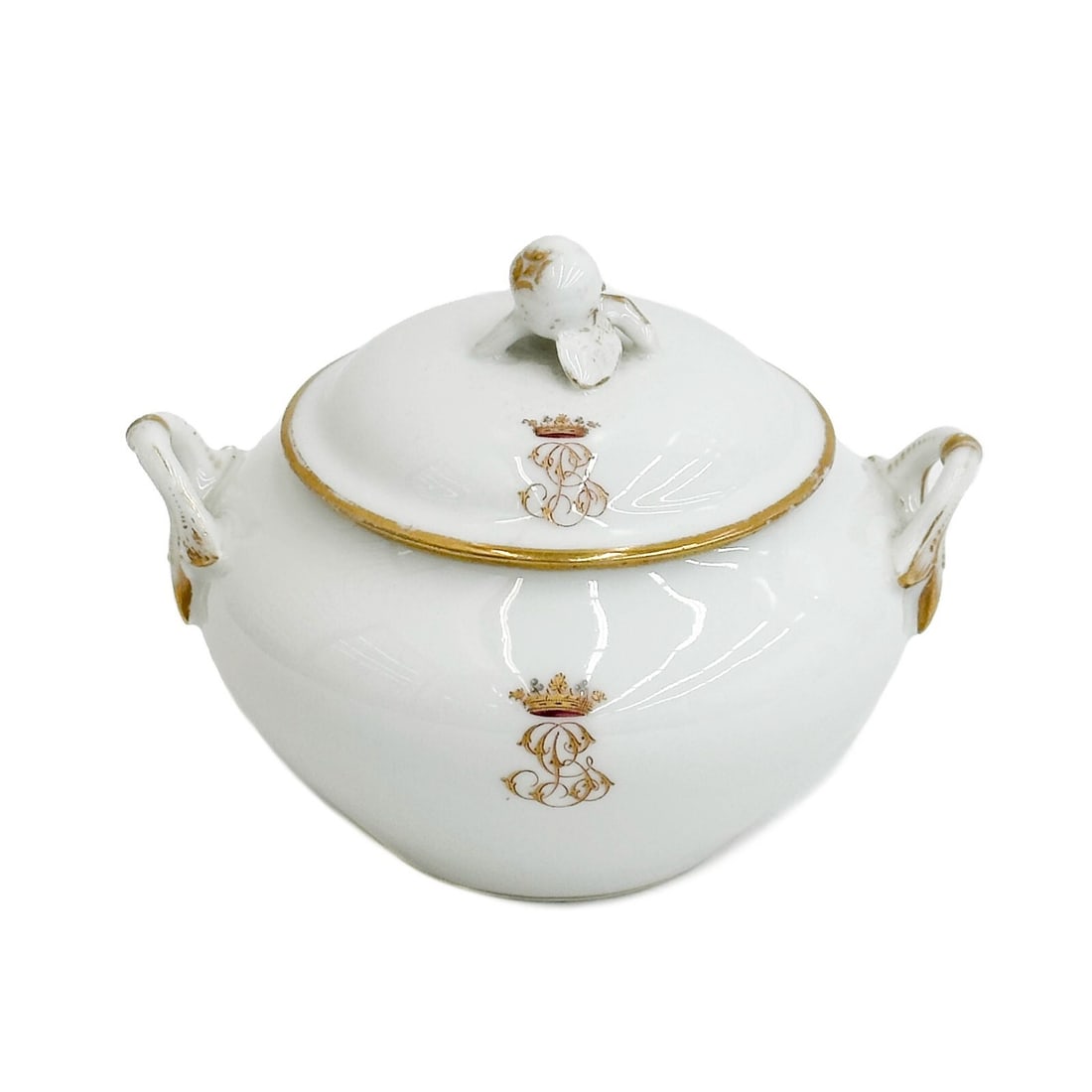 Boyer a Paris Hand Painted Porcelain Lidded Sauce Tureen Gilt Monogram (1 of 7)