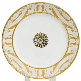 Samson Porcelain Plate Cherubs late 19th century