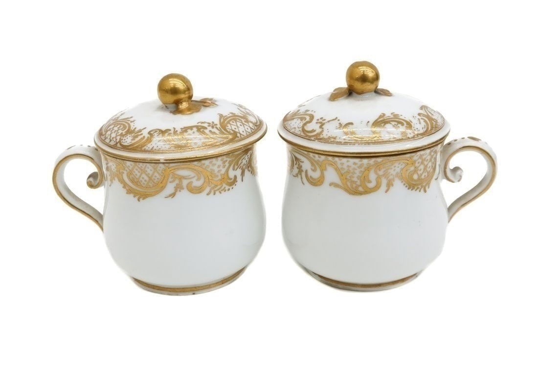 Pair Sevres Soft Paste Porcelain Covered Juice Pots (1 of 7)