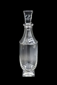 Baccarat France Crystal Glass Decanter in Maladetta Signed