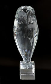 Baccarat France Crystal Glass Owl Sculpture by R. Rigot Signed Ltd Ed 200