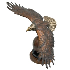 Sandy Scott (American b. 1943) Bronze Sculpture Soaring Eagle Ltd Ed/250