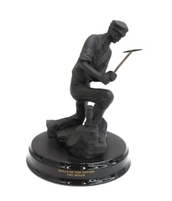 Wedgwood England Basalt Skills of a Nation The Miner by Colin Melbourne Ltd Ed