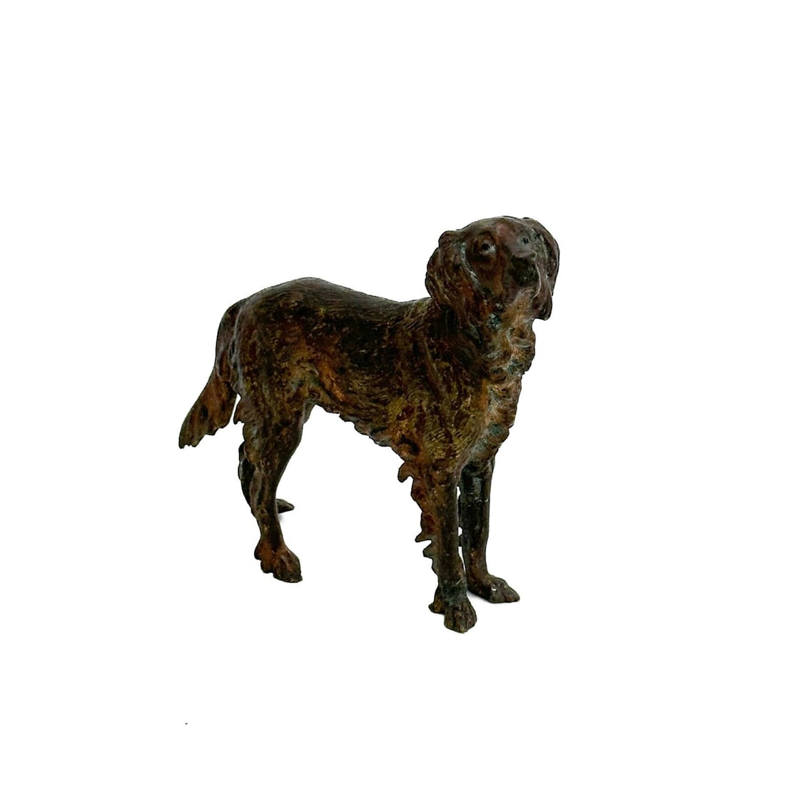 Austrian Cold Painted Bronze Dog Figurine circa 1900 (1 of 6)