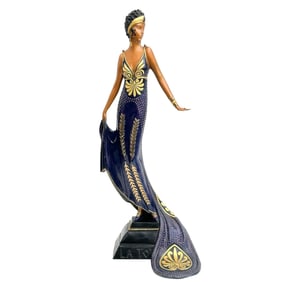 Erte Romain de Tirtoff Gilt Bronze Sculpture La Tosca Ltd Ed/500 Signed