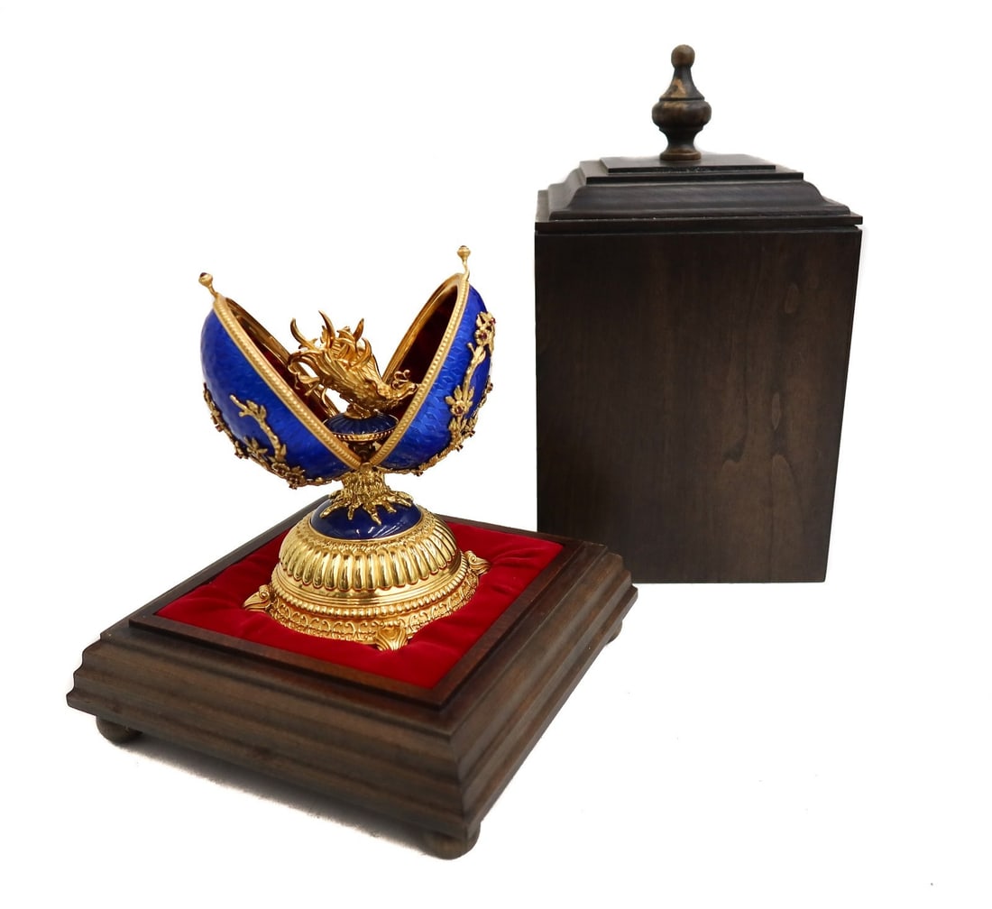 Franklin Mint House of Igor Carl Faberge Firebird Egg Limited Edition with Box (1 of 19)