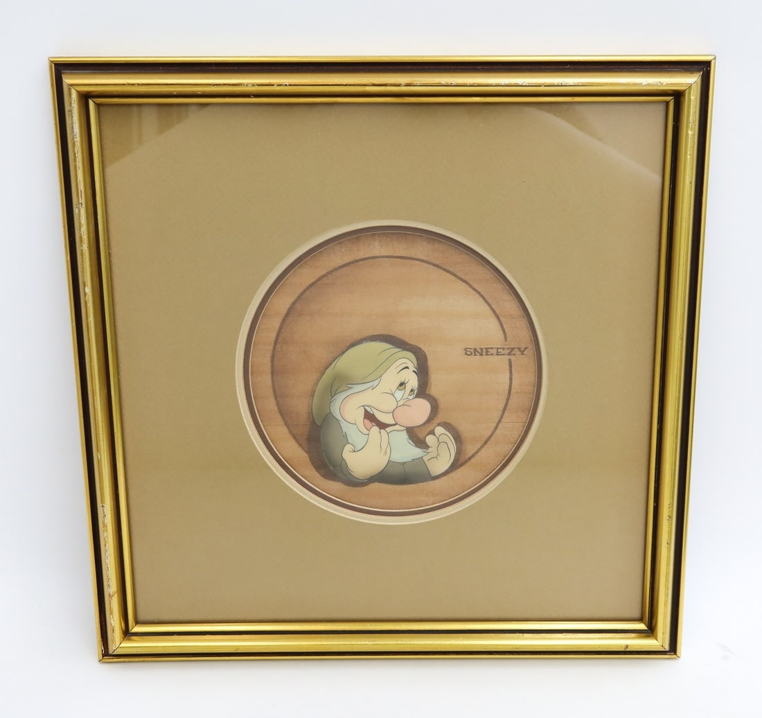 Walt Disney Production Animation Cel Snow White and the Seven Dwarfs Sneezy (1 of 8)