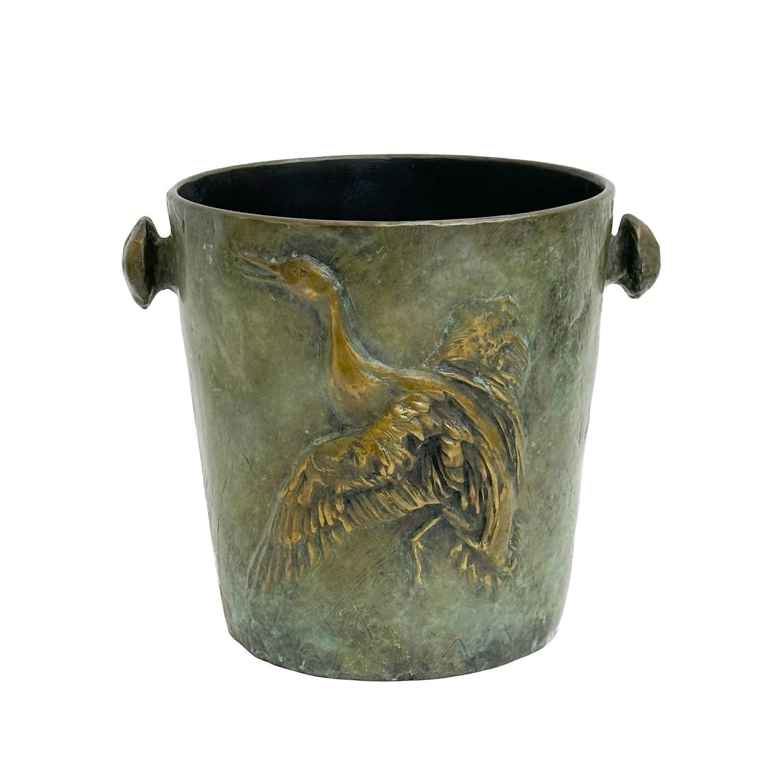 Sandy Scott (American b1943) Bronze Sculpture Mallard Duck Ice Bucket Ltd Ed/240 (1 of 6)