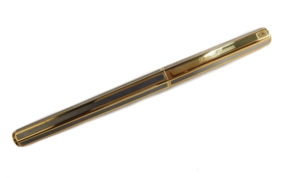 Caran d'Ache 18k Yellow Gold and Gold Filled Stainless Steel Fountain Pen (1 of 13)