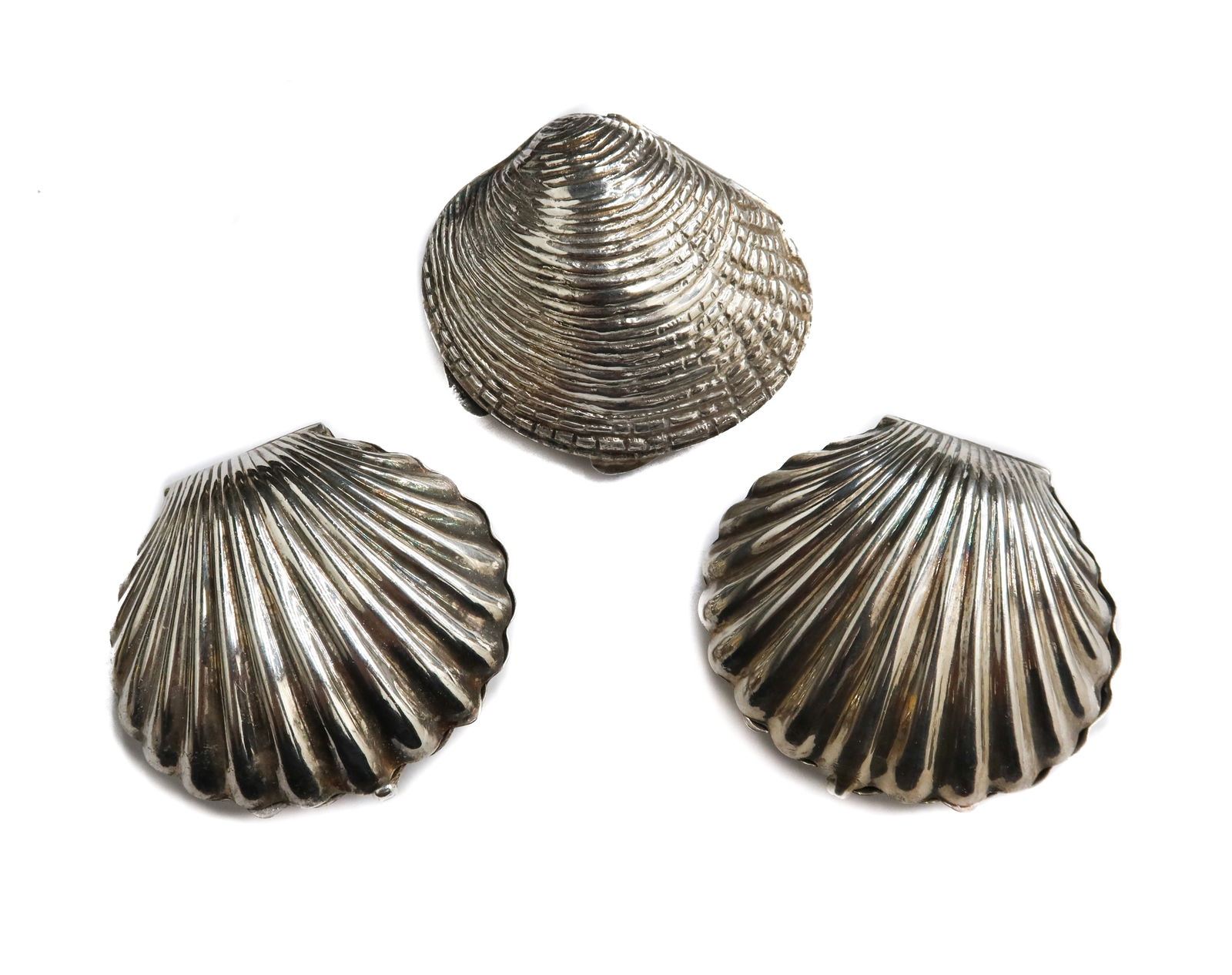 3 Sterling Silver 925 Shell Pill Boxes (1 of 7)