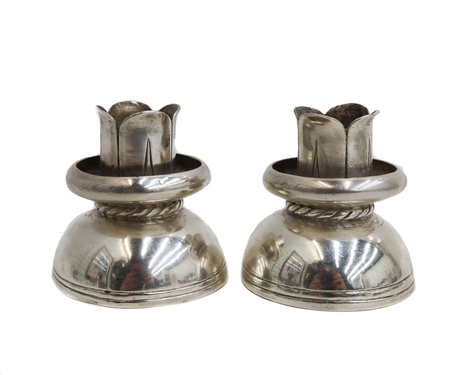 William Spratling Mexico Sterling Silver Candle Holders (1 of 6)