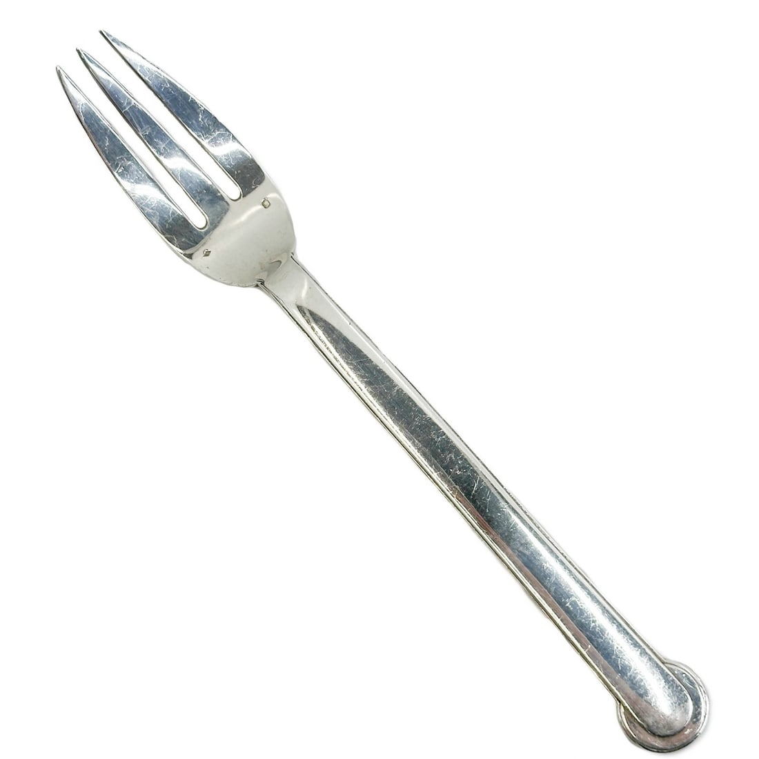 Emile Puiforcat French Sterling Silver 10.25 in Serving Fork in Annecy (1 of 5)