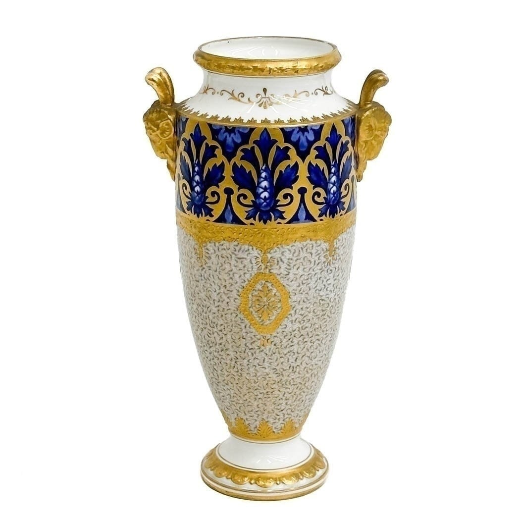 Coalport England Porcelain Twin Handled Vase or Urn (1 of 10)