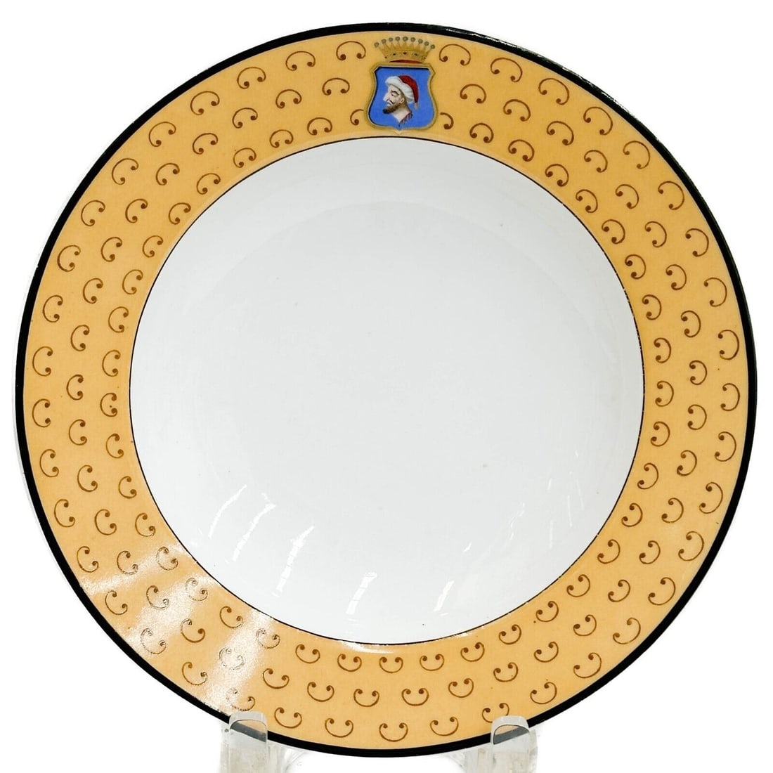 Imperial Royal Vienna Manufactory Hand Painted Porcelain Rimmed Soup Bowl 1841 (1 of 4)