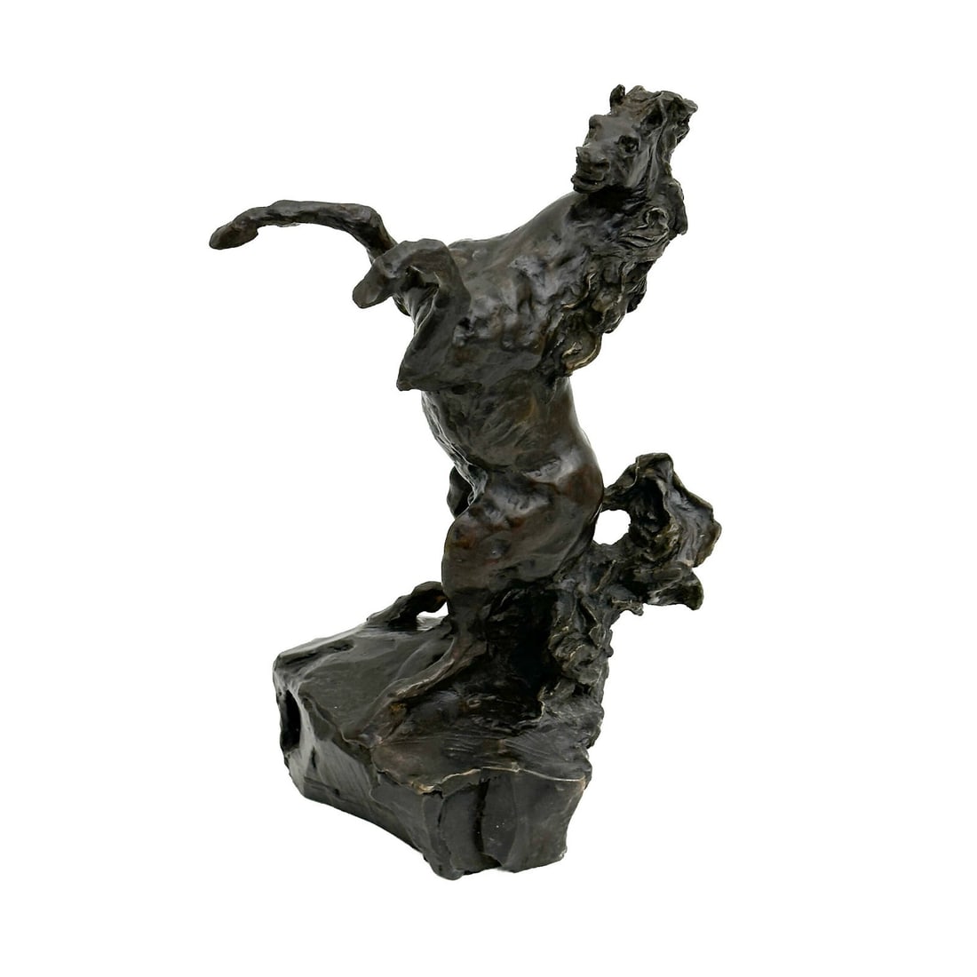 LeRoy Neiman Patinated Bronze Horse Sculpture Defiant Ltd Ed/350 Signed 1983 (1 of 6)