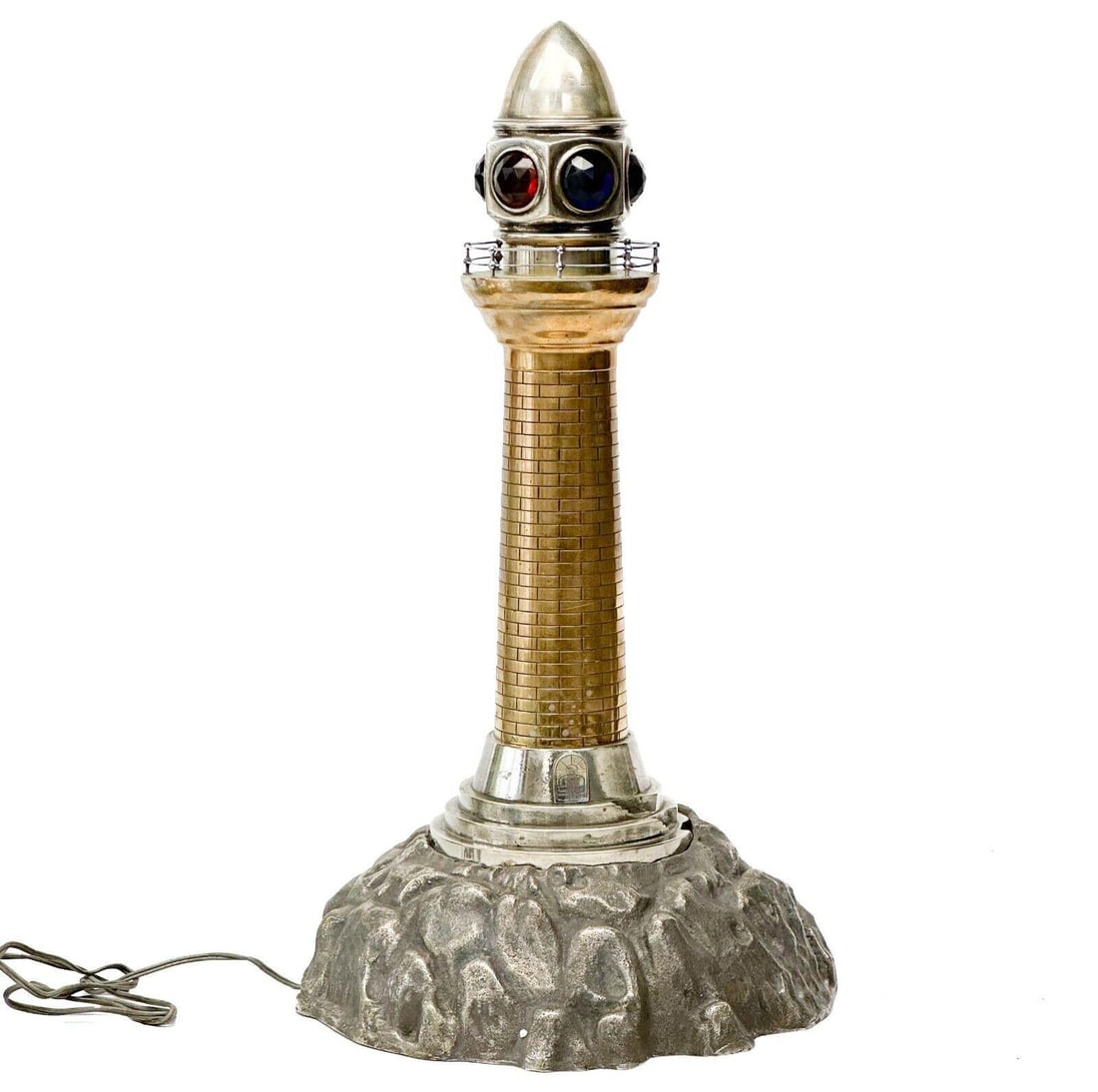 German Table Lamp Modeled as a Lighthouse circa 1930 (1 of 6)