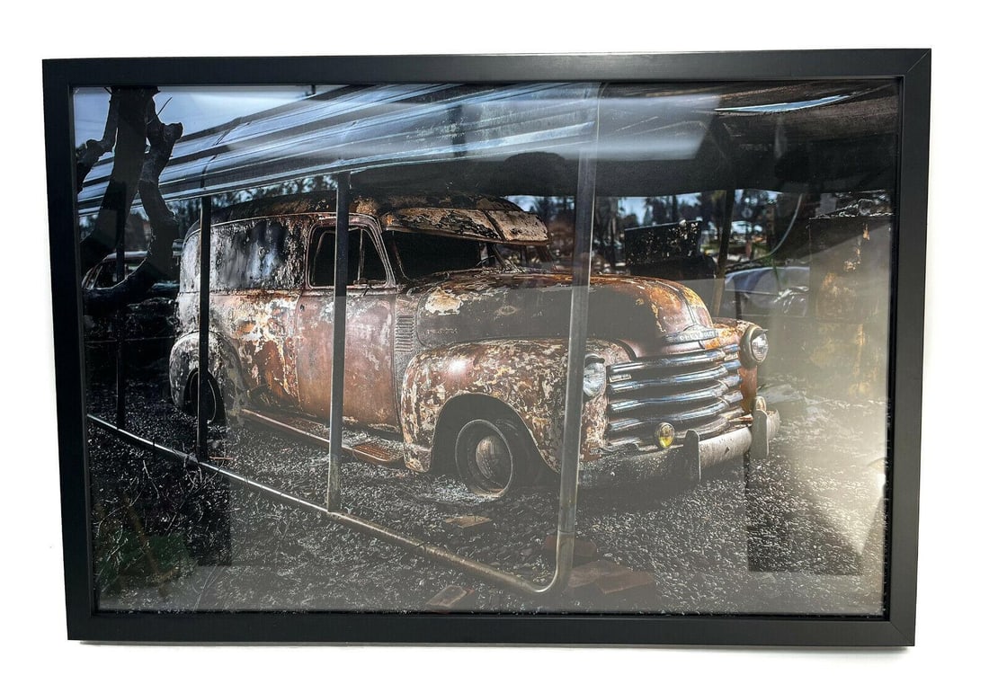 Scott Maddern (US 20th Century) Chromogenic Print Photograph Chevy Panel Truck (1 of 3)